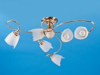 ЭкономСвет.Люстра модерн 004 / 3 + 3MIX (2CR + 2FGD) WT - Интернет-магазин бытовой техники, вентиляции, гигиенического оборудования Энерготехника, Екатеринбург