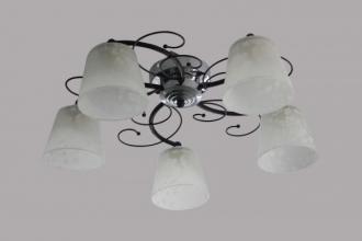 ЭкономСвет Потолочный светильник 008D/5CR+BK WT - Интернет-магазин бытовой техники, вентиляции, гигиенического оборудования Энерготехника, Екатеринбург