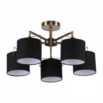 Потолочный светильник ЭкономСвет 10024/5AB BK+WT - Интернет-магазин бытовой техники, вентиляции, гигиенического оборудования Энерготехника, Екатеринбург