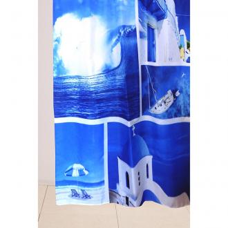 Delphinium.Штора д/ванной WS-817 (Санторини) 180х180 104136 - Интернет-магазин бытовой техники, вентиляции, гигиенического оборудования Энерготехника, Екатеринбург