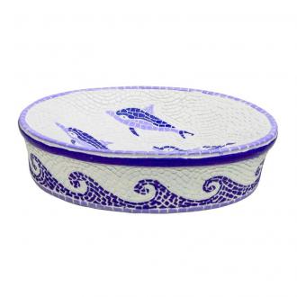 Delphinium.Мыльница "Мозаика" полирезина 106130 - Интернет-магазин бытовой техники, вентиляции, гигиенического оборудования Энерготехника, Екатеринбург