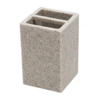 Delphinium.Стакан д/зубных щеток "Светлый камень" полирезина 106138 - Интернет-магазин бытовой техники, вентиляции, гигиенического оборудования Энерготехника, Екатеринбург