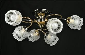 ЭкономСвет.Люстра 11055 / 6PB + FGD WT - Интернет-магазин бытовой техники, вентиляции, гигиенического оборудования Энерготехника, Екатеринбург