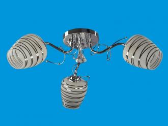 ЭкономСвет.Люстра модерн 11110 / 3CR WT - Интернет-магазин бытовой техники, вентиляции, гигиенического оборудования Энерготехника, Екатеринбург