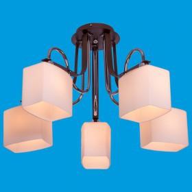 ЭкономСвет.Люстра модерн 11138 / 5CR + BR WT - Интернет-магазин бытовой техники, вентиляции, гигиенического оборудования Энерготехника, Екатеринбург