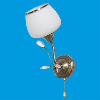 ЭкономСвет.Бра классика 11418 / 1wAB WT - Интернет-магазин бытовой техники, вентиляции, гигиенического оборудования Энерготехника, Екатеринбург