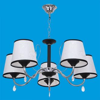 ЭкономСвет.Люстра 12044/5BK+CR WT - Интернет-магазин бытовой техники, вентиляции, гигиенического оборудования Энерготехника, Екатеринбург