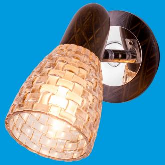 ЭкономСвет.Спот настенный 12681 / 1B CH + WENGUE TEA - Интернет-магазин бытовой техники, вентиляции, гигиенического оборудования Энерготехника, Екатеринбург