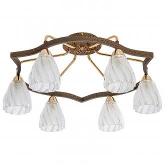 Потолочный светильник 10883/6FGD+BNBK WT ЭкономСвет - Интернет-магазин бытовой техники, вентиляции, гигиенического оборудования Энерготехника, Екатеринбург