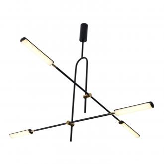 Gerhort Потолочный светодиодный светильник G61302/4BK+GD - Интернет-магазин бытовой техники, вентиляции, гигиенического оборудования Энерготехника, Екатеринбург