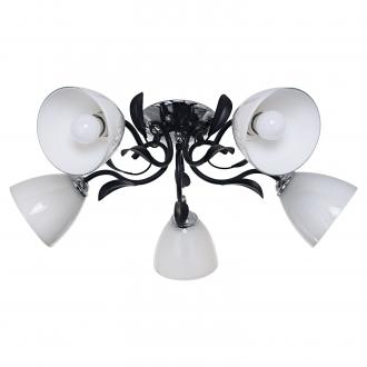 Потолочный светильник ЭкономСвет 181/5CR+BK WT - Интернет-магазин бытовой техники, вентиляции, гигиенического оборудования Энерготехника, Екатеринбург