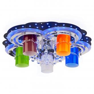 Потолочный светильник 8368/5+1BK+CR RC WT MIX(RBP)LED ЭкономСвет - Интернет-магазин бытовой техники, вентиляции, гигиенического оборудования Энерготехника, Екатеринбург