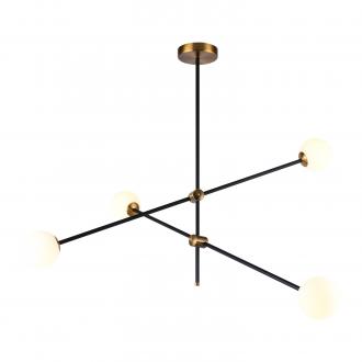 Gerhort Потолочный светильник лофт G31108/4BK+GD WT - Интернет-магазин бытовой техники, вентиляции, гигиенического оборудования Энерготехника, Екатеринбург