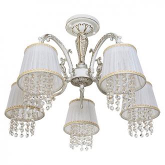 Люстра классическая с хрусталем ЭкономСвет 2046/5WG WT - Интернет-магазин бытовой техники, вентиляции, гигиенического оборудования Энерготехника, Екатеринбург