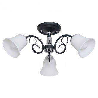 Потолочный светильник ЭкономСвет 205/3CR+BK WT - Интернет-магазин бытовой техники, вентиляции, гигиенического оборудования Энерготехника, Екатеринбург