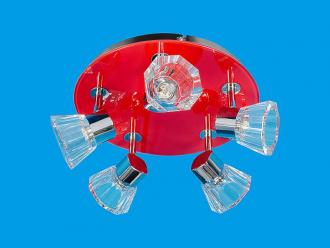 ЭкономСвет.Спот потолочный 23353 / 5CR + RED CL - Интернет-магазин бытовой техники, вентиляции, гигиенического оборудования Энерготехника, Екатеринбург