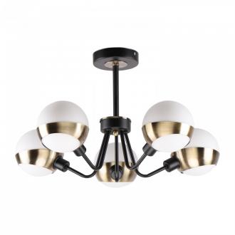 Потолочный светильник ЭкономСвет 26083/5BK+AB WT - Интернет-магазин бытовой техники, вентиляции, гигиенического оборудования Энерготехника, Екатеринбург