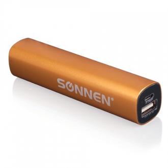 SONNEN Аккумулятор внешний универсальный PB-2200 емкость 2200мАч выходной ток 1А золотистый - Интернет-магазин бытовой техники, вентиляции, гигиенического оборудования Энерготехника, Екатеринбург