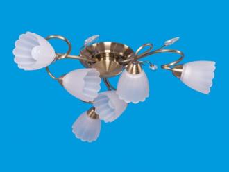 ЭкономСвет.Люстра 26424 / 6AB WT - Интернет-магазин бытовой техники, вентиляции, гигиенического оборудования Энерготехника, Екатеринбург