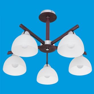 Люстра классическая ЭкономСвет 2672/5CR+BR WT - Интернет-магазин бытовой техники, вентиляции, гигиенического оборудования Энерготехника, Екатеринбург