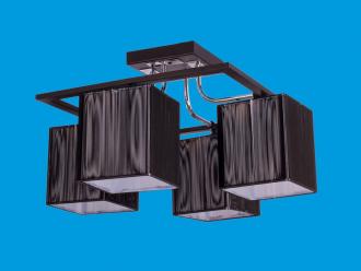 ЭкономСвет.Люстра 2693 / 4A BK + CR BK - Интернет-магазин бытовой техники, вентиляции, гигиенического оборудования Энерготехника, Екатеринбург