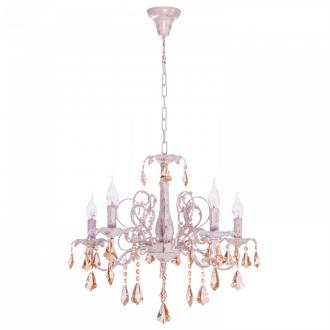 ЭкономСвет.Люстра потолочная классика с хрусталем 2815 / 5WG + AMB - Интернет-магазин бытовой техники, вентиляции, гигиенического оборудования Энерготехника, Екатеринбург