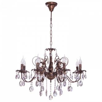 ЭкономСвет.Люстра потолочная классика с хрусталем 2816 / 8BG + WT - Интернет-магазин бытовой техники, вентиляции, гигиенического оборудования Энерготехника, Екатеринбург