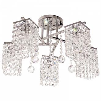 ЭкономСвет.Люстра потолочная хрусталь 2822 / 5CR + WT - Интернет-магазин бытовой техники, вентиляции, гигиенического оборудования Энерготехника, Екатеринбург