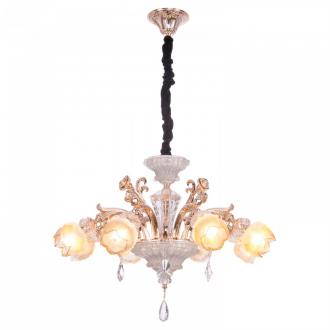 ЭкономСвет.Люстра потолочная классика с хрусталем 2860 / 8SG WT - Интернет-магазин бытовой техники, вентиляции, гигиенического оборудования Энерготехника, Екатеринбург