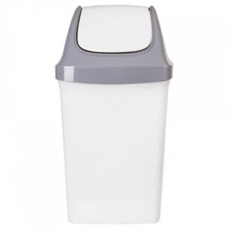 Ведро-контейнер 50 л, с крышкой (качающейся), для мусора, "Свинг", 74х40х35 см, серое, IDEA, М2464 - Интернет-магазин бытовой техники, вентиляции, гигиенического оборудования Энерготехника, Екатеринбург