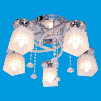 ЭкономСвет.Люстра модерн 30181 / 5CR + WT LED - Интернет-магазин бытовой техники, вентиляции, гигиенического оборудования Энерготехника, Екатеринбург