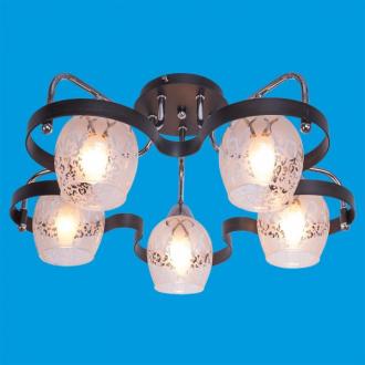 ЭкономСвет.Люстра модерн 31030 / 5CR + BK - Интернет-магазин бытовой техники, вентиляции, гигиенического оборудования Энерготехника, Екатеринбург