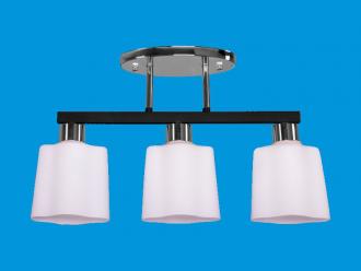 ЭкономСвет.Люстра 33888 / 3CR + BK WT - Интернет-магазин бытовой техники, вентиляции, гигиенического оборудования Энерготехника, Екатеринбург