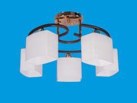 ЭкономСвет.Люстра 33898 / 5FGD + BR WT - Интернет-магазин бытовой техники, вентиляции, гигиенического оборудования Энерготехника, Екатеринбург