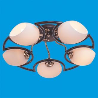 ЭкономСвет.Люстра 33916 / 5FGD BKD WT - Интернет-магазин бытовой техники, вентиляции, гигиенического оборудования Энерготехника, Екатеринбург