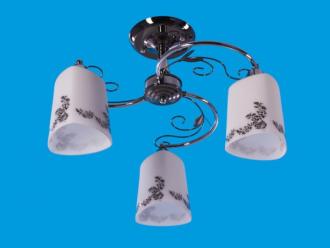 ЭкономСвет.Люстра модерн 33944 / 3CR + ZZH WT - Интернет-магазин бытовой техники, вентиляции, гигиенического оборудования Энерготехника, Екатеринбург