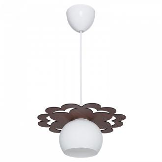 Подвесной светильник ЭкономСвет 343LM/1P BR+FGD WT - Интернет-магазин бытовой техники, вентиляции, гигиенического оборудования Энерготехника, Екатеринбург