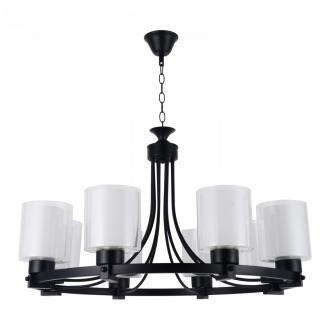 Потолочный светильник ЭкономСвет 66016/8BK WT+CL - Интернет-магазин бытовой техники, вентиляции, гигиенического оборудования Энерготехника, Екатеринбург