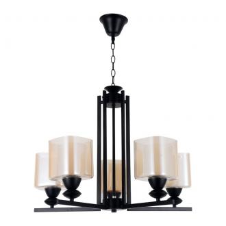 Потолочный светильник ЭкономСвет 50016/5BK BR+WT - Интернет-магазин бытовой техники, вентиляции, гигиенического оборудования Энерготехника, Екатеринбург