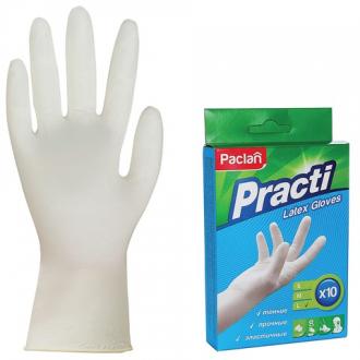 PACLAN Перчатки хозяйственные латексные, одноразовые, 5 пар (10 штук), размер L (большой), "Practi" - Интернет-магазин бытовой техники, вентиляции, гигиенического оборудования Энерготехника, Екатеринбург