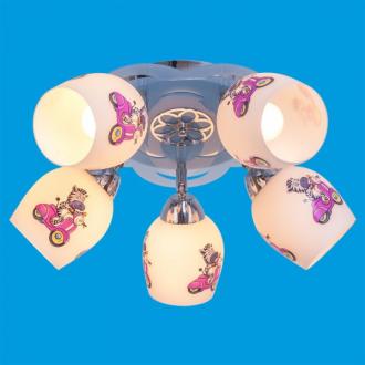 ЭкономСвет.Детский потолочный светильник 4239 / 5CR + BL WT - Интернет-магазин бытовой техники, вентиляции, гигиенического оборудования Энерготехника, Екатеринбург