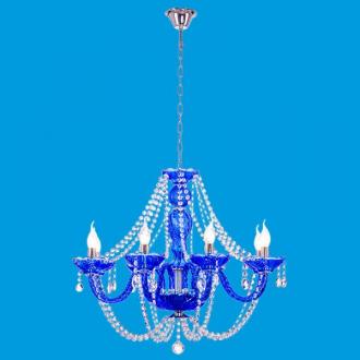 ЭкономСвет.Люстра потолочная классика с хрусталем 424 / 8P BL TR - Интернет-магазин бытовой техники, вентиляции, гигиенического оборудования Энерготехника, Екатеринбург