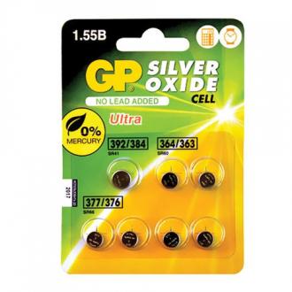 GP Батарейки Silver oxide комплект 7шт 392/384 1шт 364/363 2шт 377/376 4шт 4891199150494 452226 - Интернет-магазин бытовой техники, вентиляции, гигиенического оборудования Энерготехника, Екатеринбург