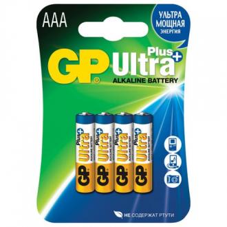 GP Батарейки Ultra Plus, AAA (LR03, 24А), алкалиновые, комплект 4 шт., в блистере, 24AUP-2CR4 454094 - Интернет-магазин бытовой техники, вентиляции, гигиенического оборудования Энерготехника, Екатеринбург