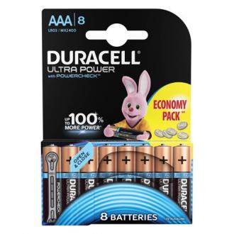 DURACELL Батарейки Ultra Power, AAA LR03, Alkaline, комплект 8 шт., в блистере, 1,5 В 454228 - Интернет-магазин бытовой техники, вентиляции, гигиенического оборудования Энерготехника, Екатеринбург