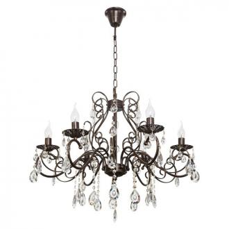 Люстра классическая с хрусталем ЭкономСвет 5002/6CO WG - Интернет-магазин бытовой техники, вентиляции, гигиенического оборудования Энерготехника, Екатеринбург