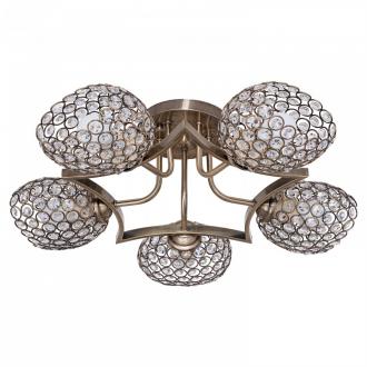 Потолочный светильник ЭкономСвет 50226/5AB BK+CL - Интернет-магазин бытовой техники, вентиляции, гигиенического оборудования Энерготехника, Екатеринбург