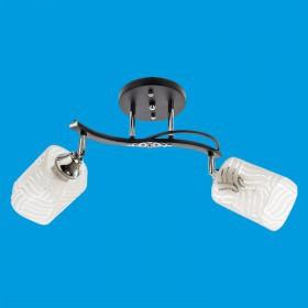 ЭкономСвет.Люстра 50578 / 2CR + BK WT - Интернет-магазин бытовой техники, вентиляции, гигиенического оборудования Энерготехника, Екатеринбург