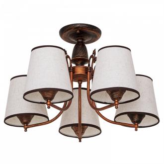 Люстра классическая ЭкономСвет 50693/5BR BEG - Интернет-магазин бытовой техники, вентиляции, гигиенического оборудования Энерготехника, Екатеринбург