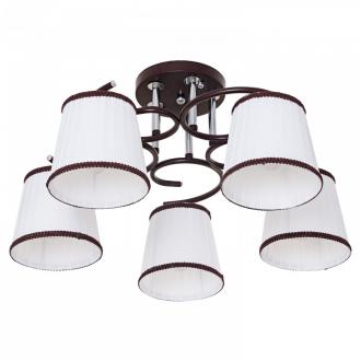 Люстра классическая ЭкономСвет 50713/5BR+CR WT - Интернет-магазин бытовой техники, вентиляции, гигиенического оборудования Энерготехника, Екатеринбург